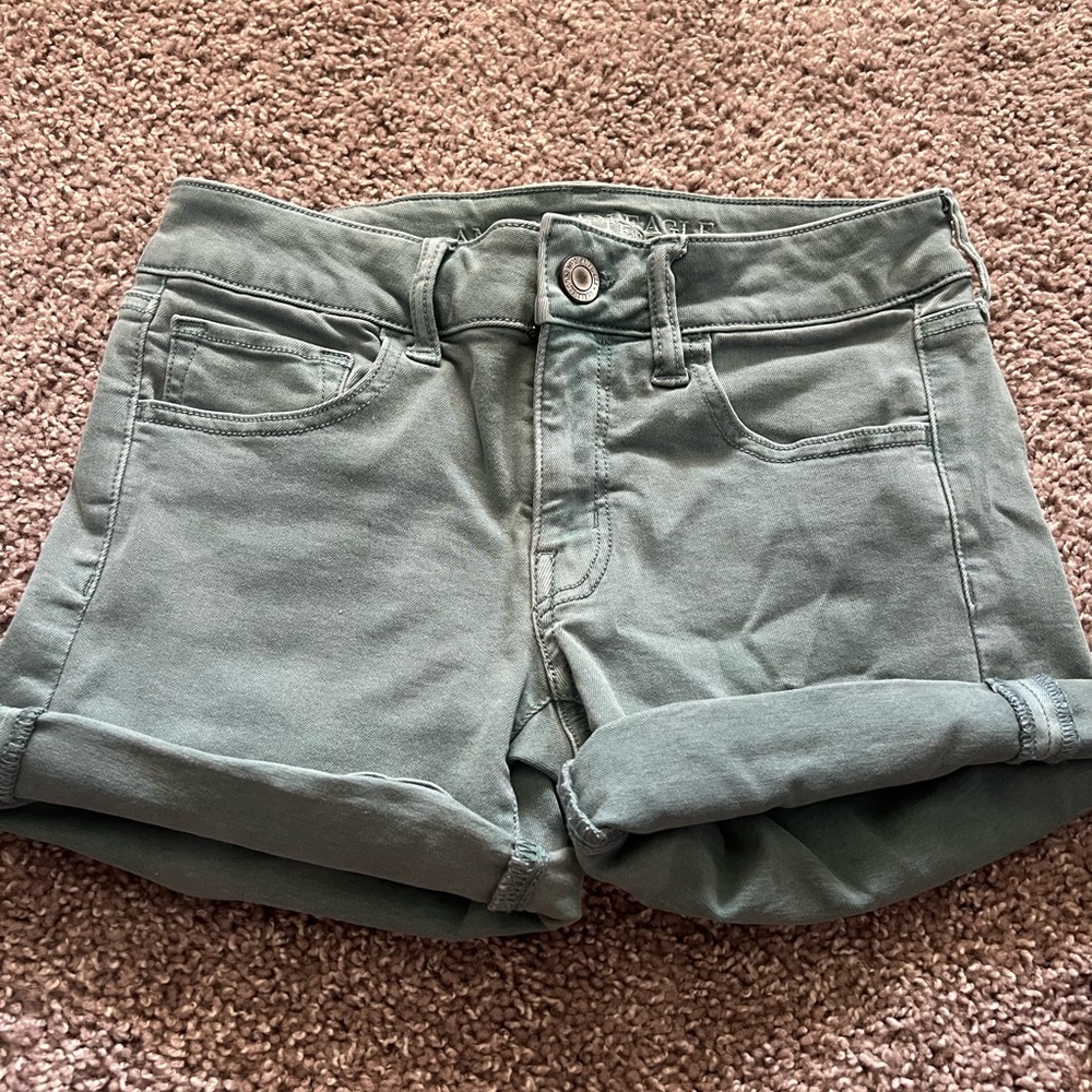Woman Blueish- green Shorts • American Eagle